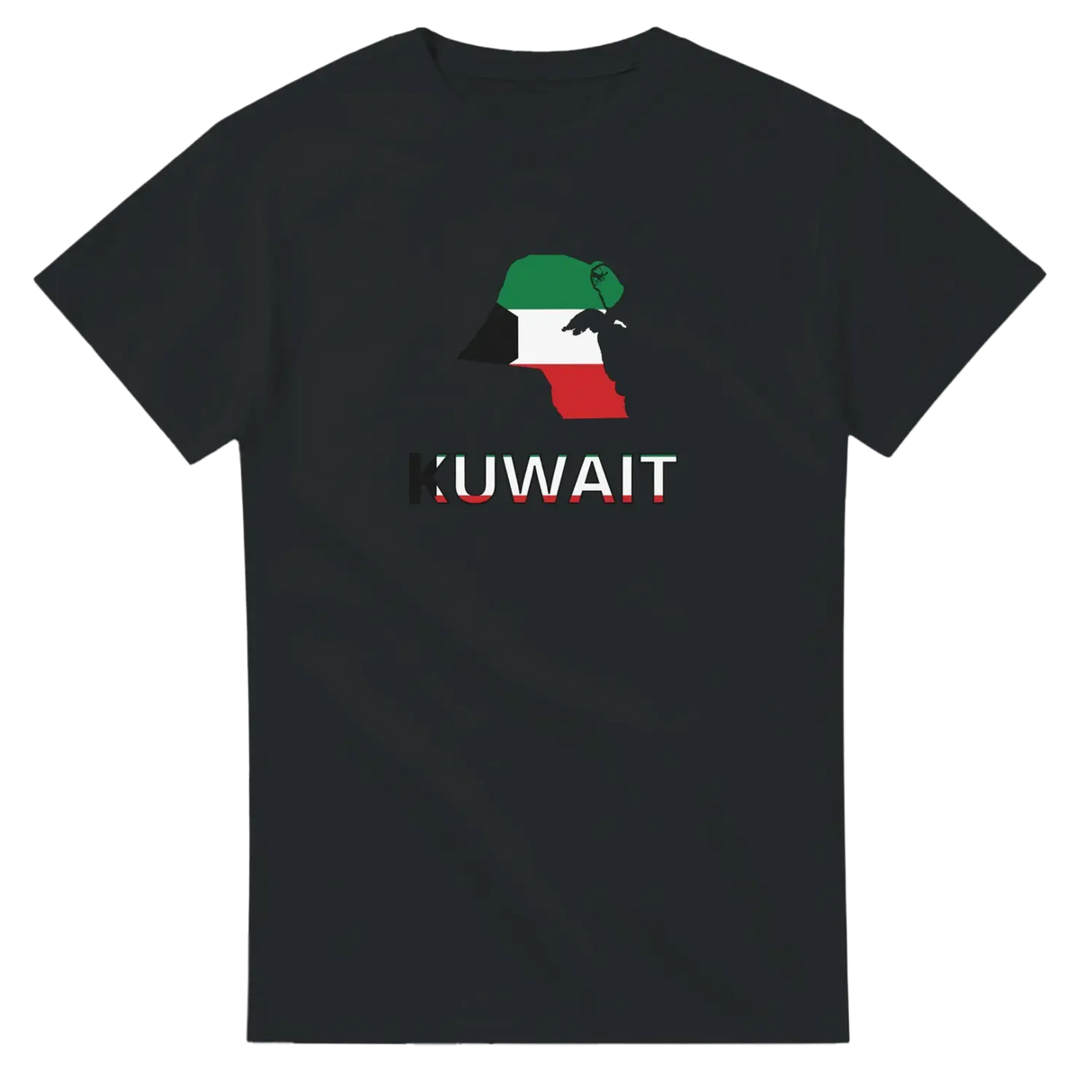 T-shirt drapeau koweït carte - pixelforma