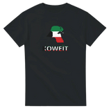 T-shirt drapeau koweït en carte - pixelforma