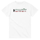 T-shirt drapeau koweït en écriture - pixelforma