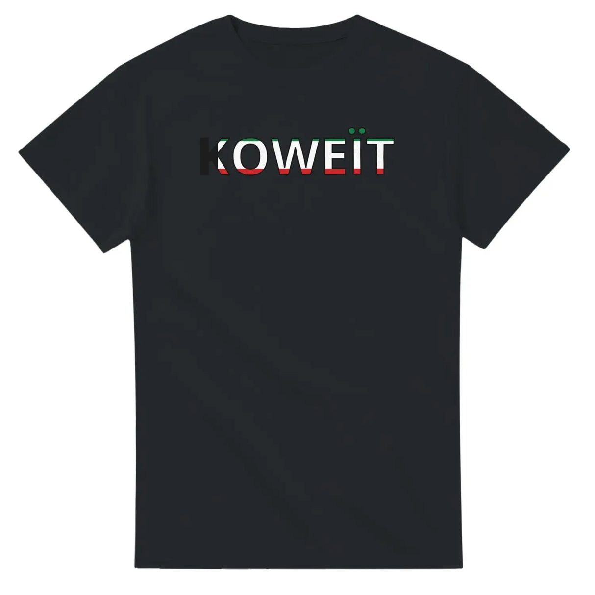 T-shirt drapeau koweït en écriture - pixelforma