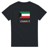 T-shirt drapeau koweït en texte - pixelforma