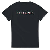 T-shirt drapeau lettonie en écriture - pixelforma