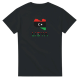 T-shirt drapeau libye carte - pixelforma