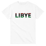 T-shirt drapeau libye en écriture - pixelforma