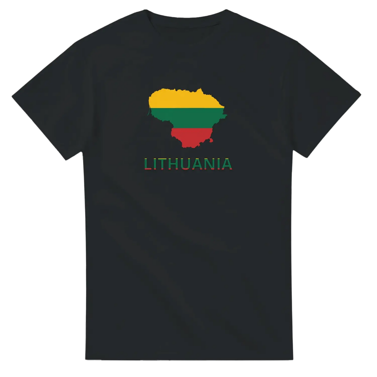 T-shirt drapeau lituanie carte - pixelforma