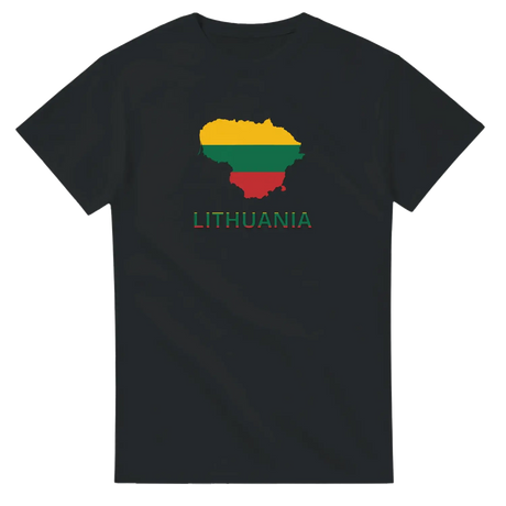 T-shirt drapeau lituanie carte - pixelforma