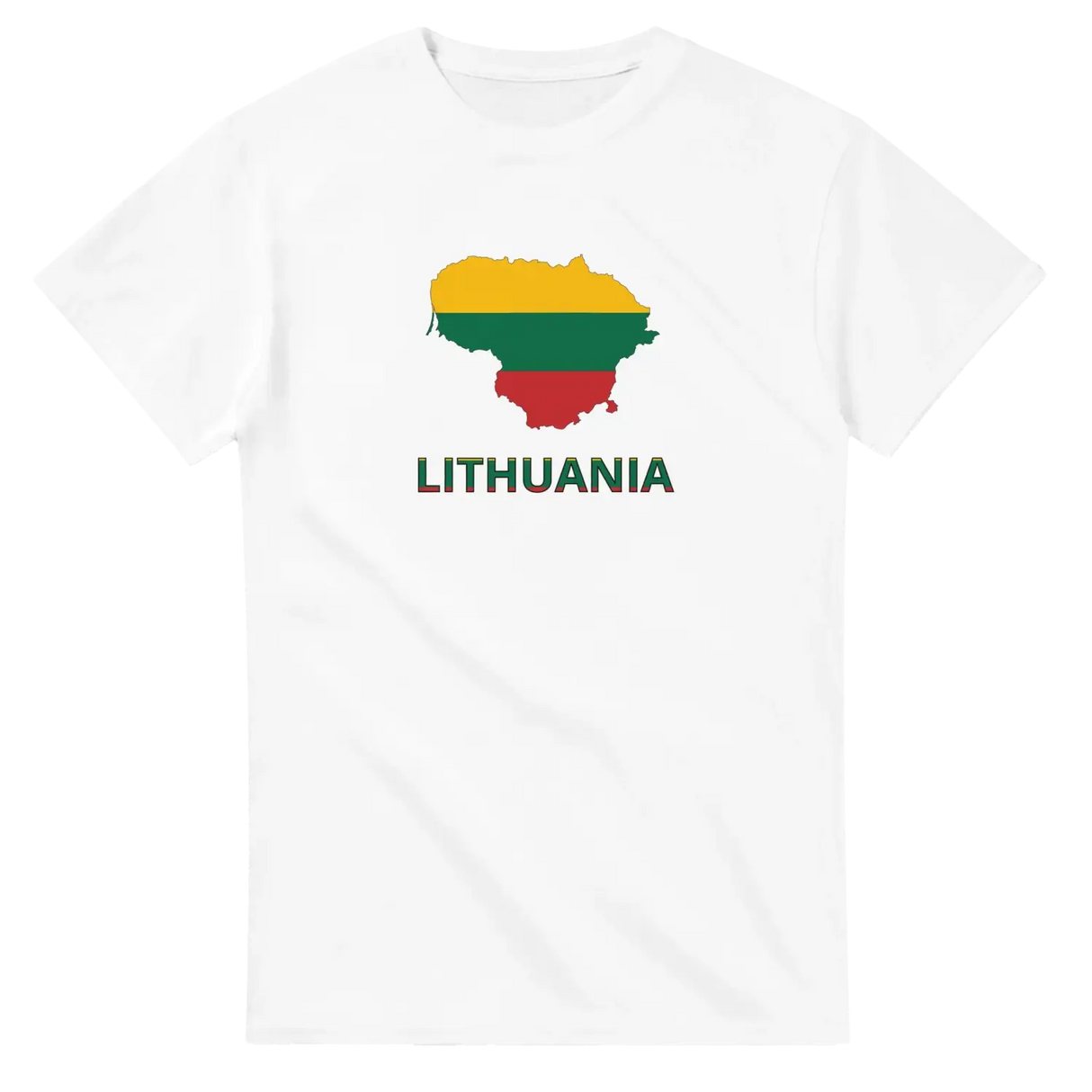 T-shirt drapeau lituanie carte - pixelforma