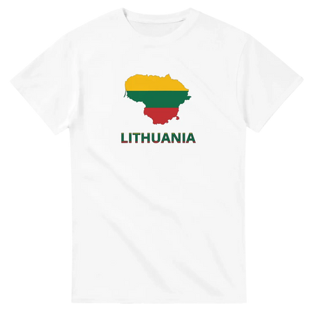 T-shirt drapeau lituanie carte - pixelforma