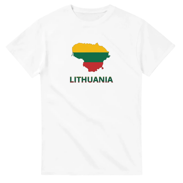 T-shirt drapeau lituanie carte - pixelforma