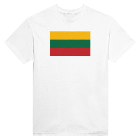 T-shirt drapeau lituanie coton épais brodé manches longues