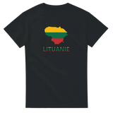 T-shirt drapeau lituanie en carte - pixelforma