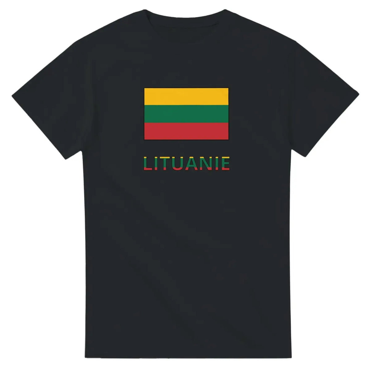 T-shirt drapeau lituanie en texte - pixelforma