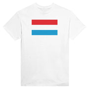 T-shirt drapeau luxembourg imprimé coton mélangé élégant