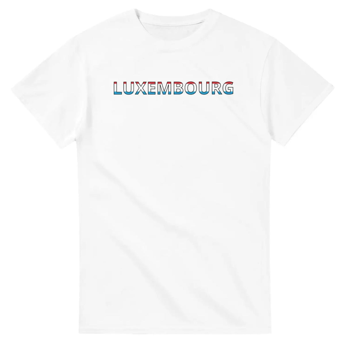 T-shirt drapeau luxembourg en écriture - pixelforma