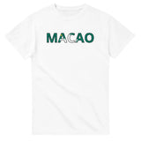 T-shirt drapeau macao en écriture - pixelforma