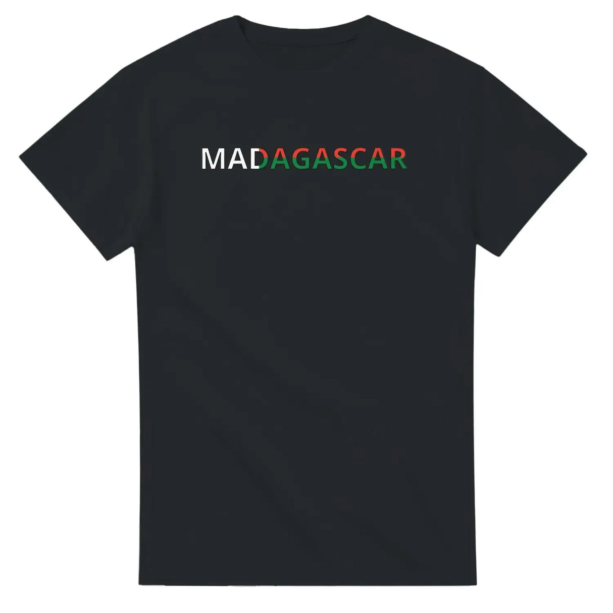 T-shirt drapeau madagascar en écriture - pixelforma