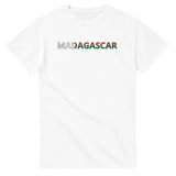 T-shirt drapeau madagascar en écriture - pixelforma