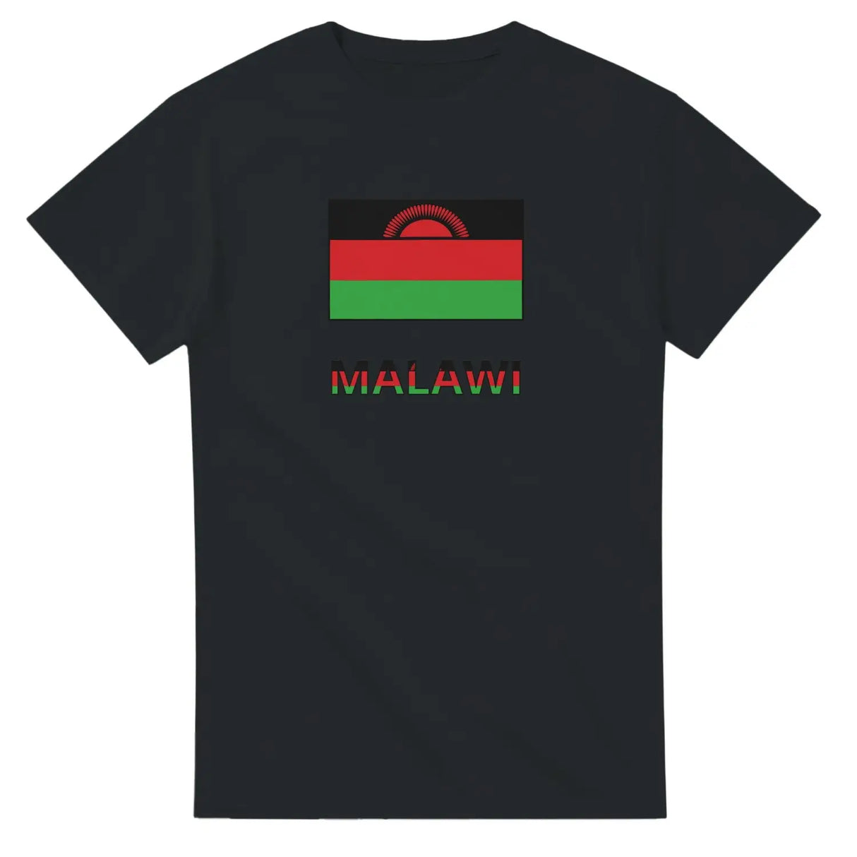 T-shirt drapeau malawi en texte - pixelforma