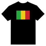 T-shirt drapeau mali brodé coton mélangé manches longues