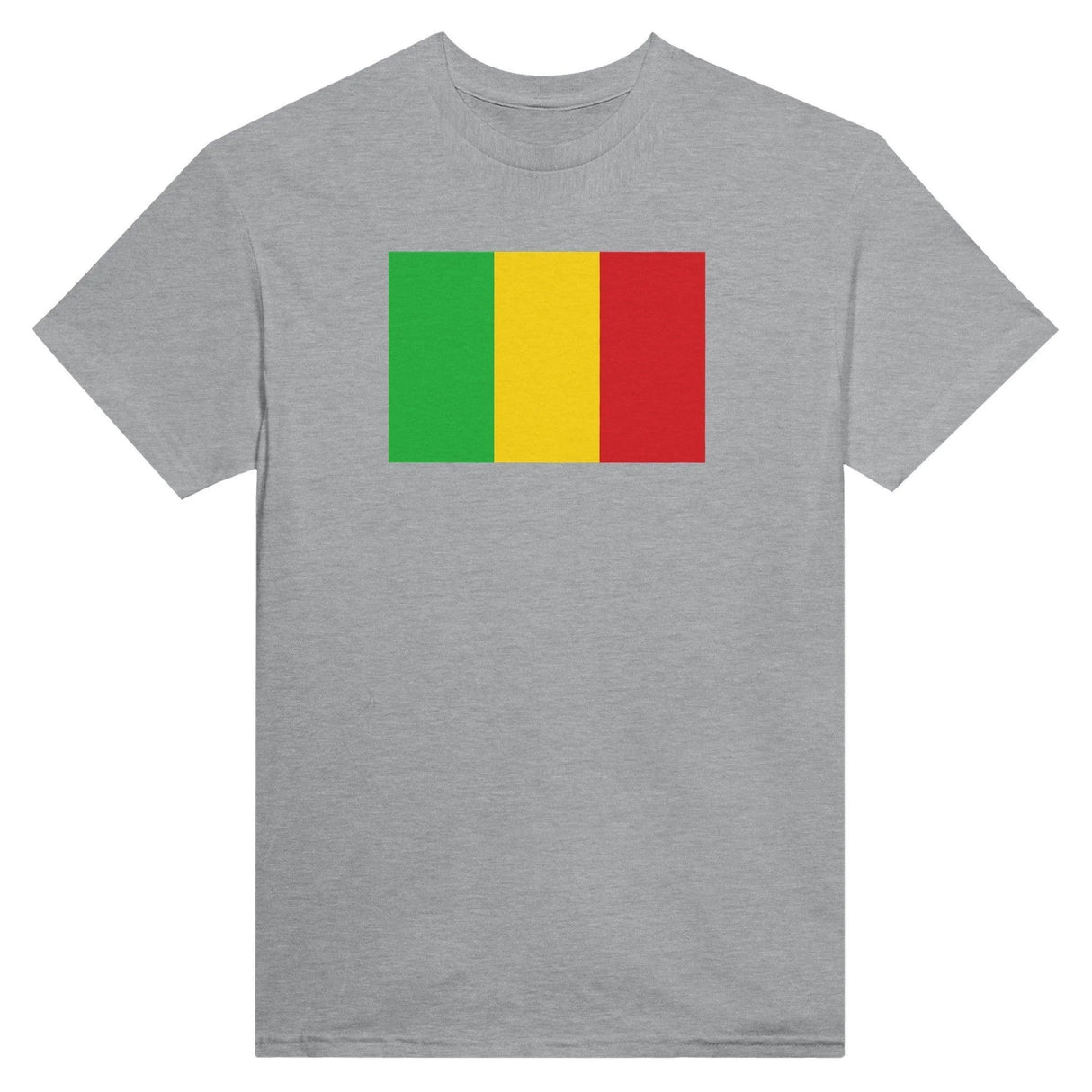 T-shirt drapeau mali brodé coton mélangé manches longues
