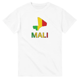 T-shirt drapeau mali en carte - pixelforma