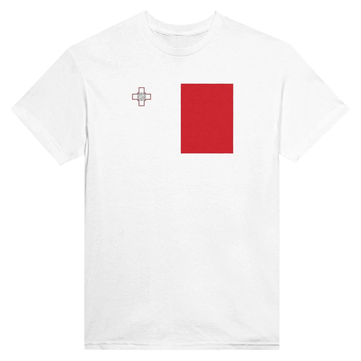 T-shirt drapeau malte coton mélangé brodé élégant
