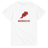 T-shirt drapeau maroc carte - pixelforma