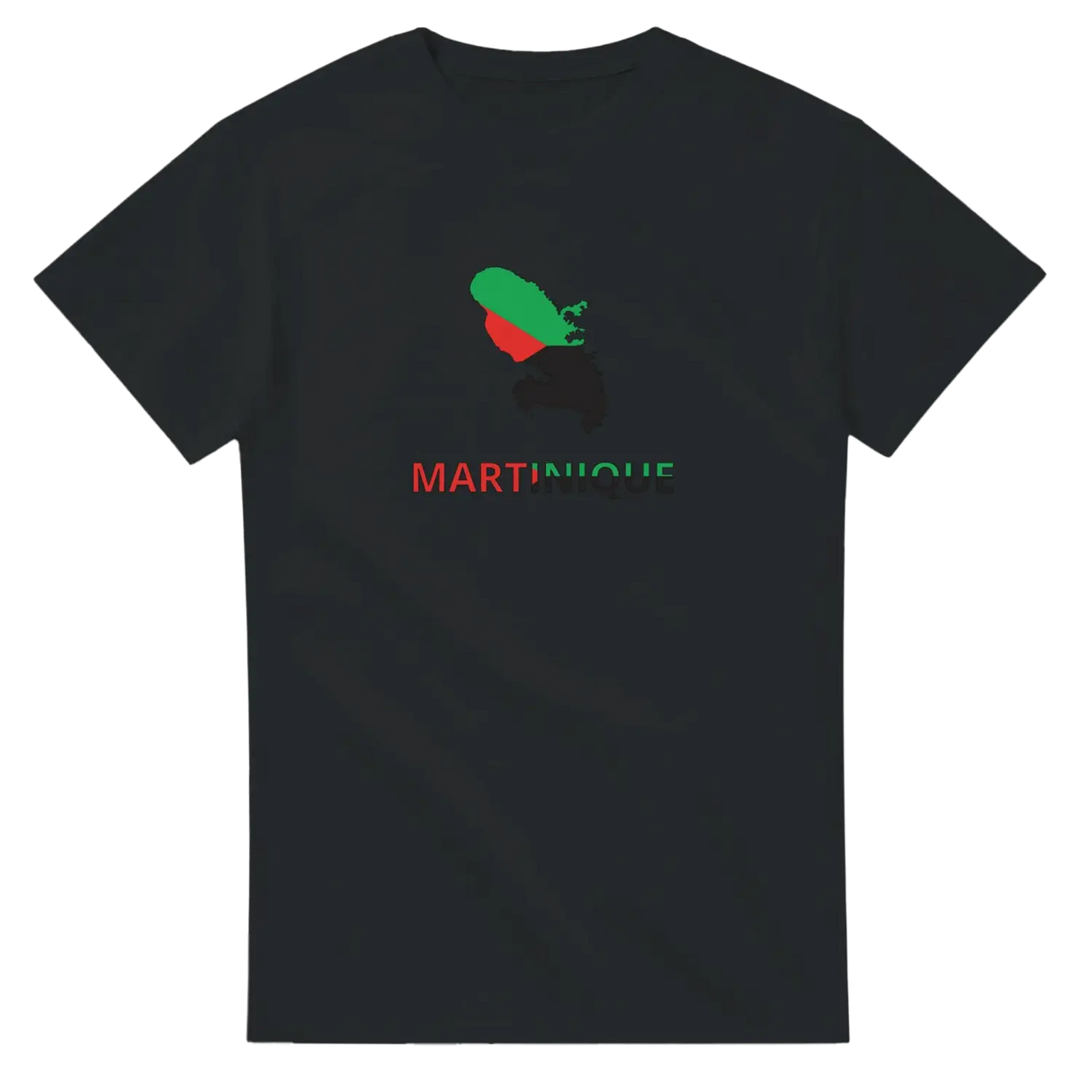 T-shirt drapeau martinique en carte - pixelforma