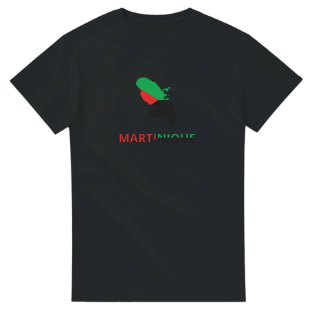 T-shirt drapeau martinique en carte - pixelforma