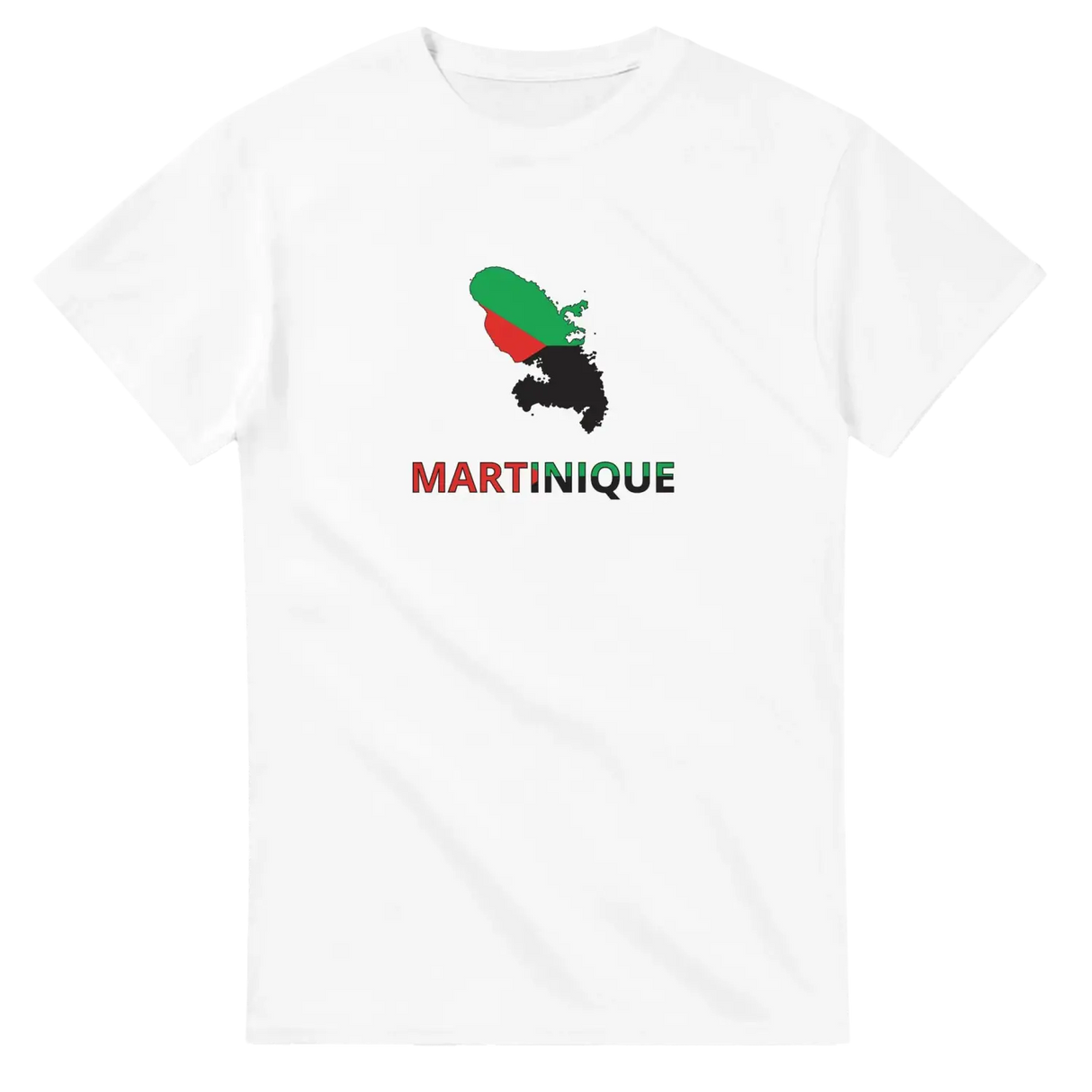 T-shirt drapeau martinique en carte - pixelforma