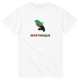 T-shirt drapeau martinique en carte - pixelforma