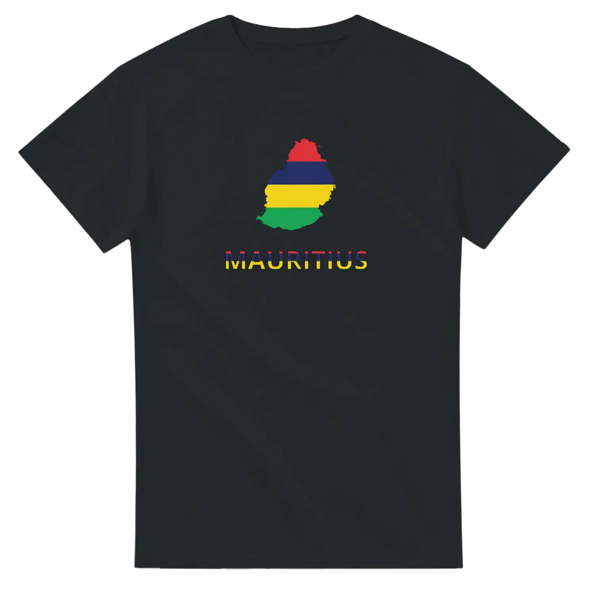 T-shirt drapeau maurice carte - pixelforma