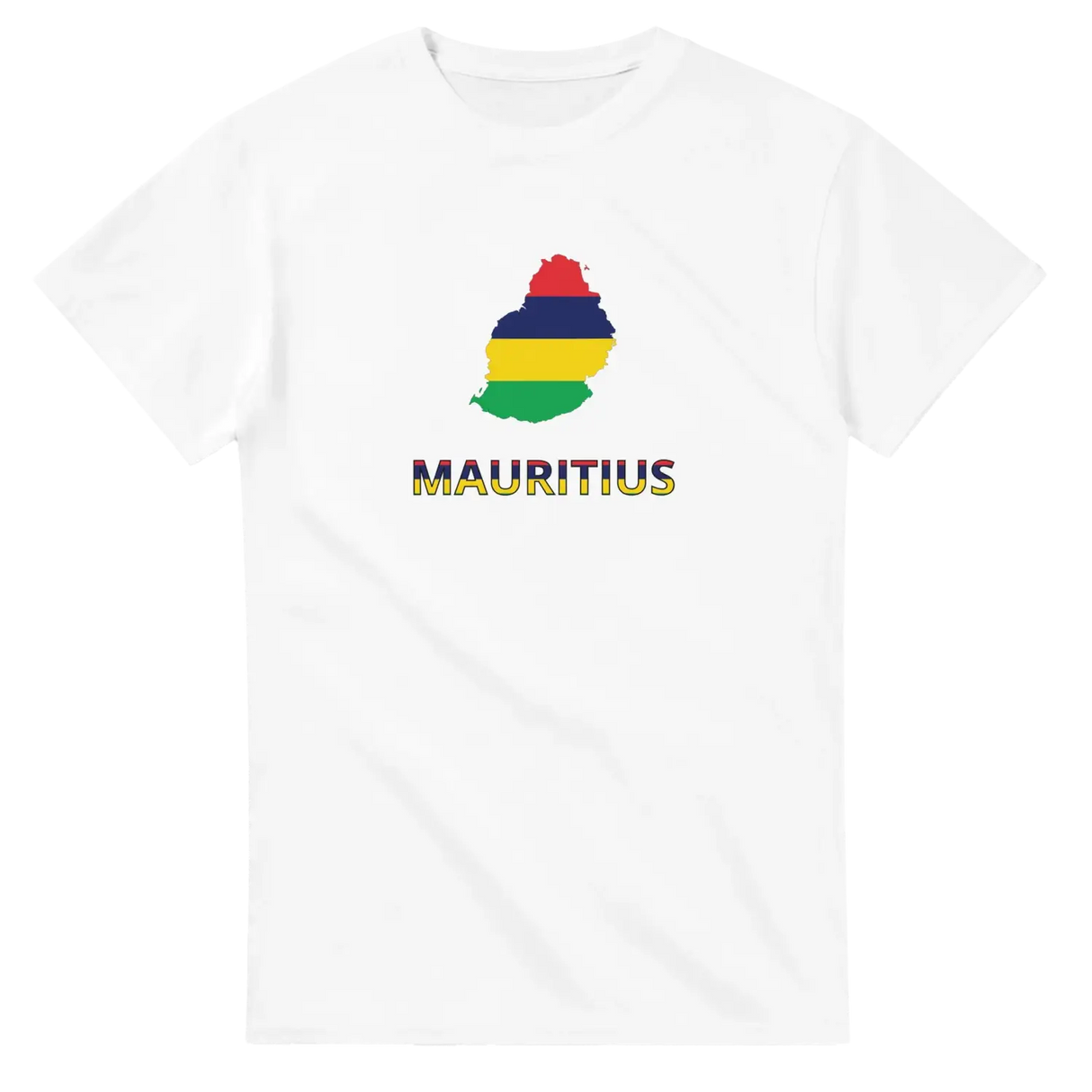 T-shirt drapeau maurice carte - pixelforma