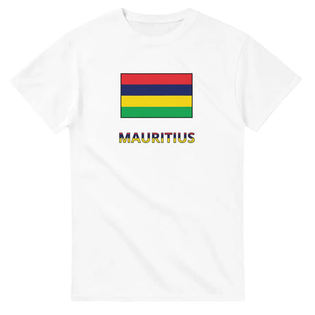 T-shirt drapeau maurice texte - pixelforma