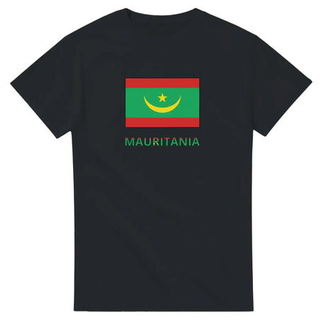 T-shirt drapeau mauritanie texte - pixelforma