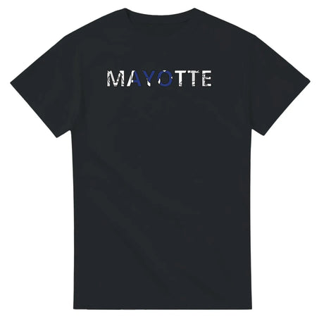 T-shirt drapeau mayotte en écriture - pixelforma