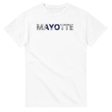 T-shirt drapeau mayotte en écriture - pixelforma