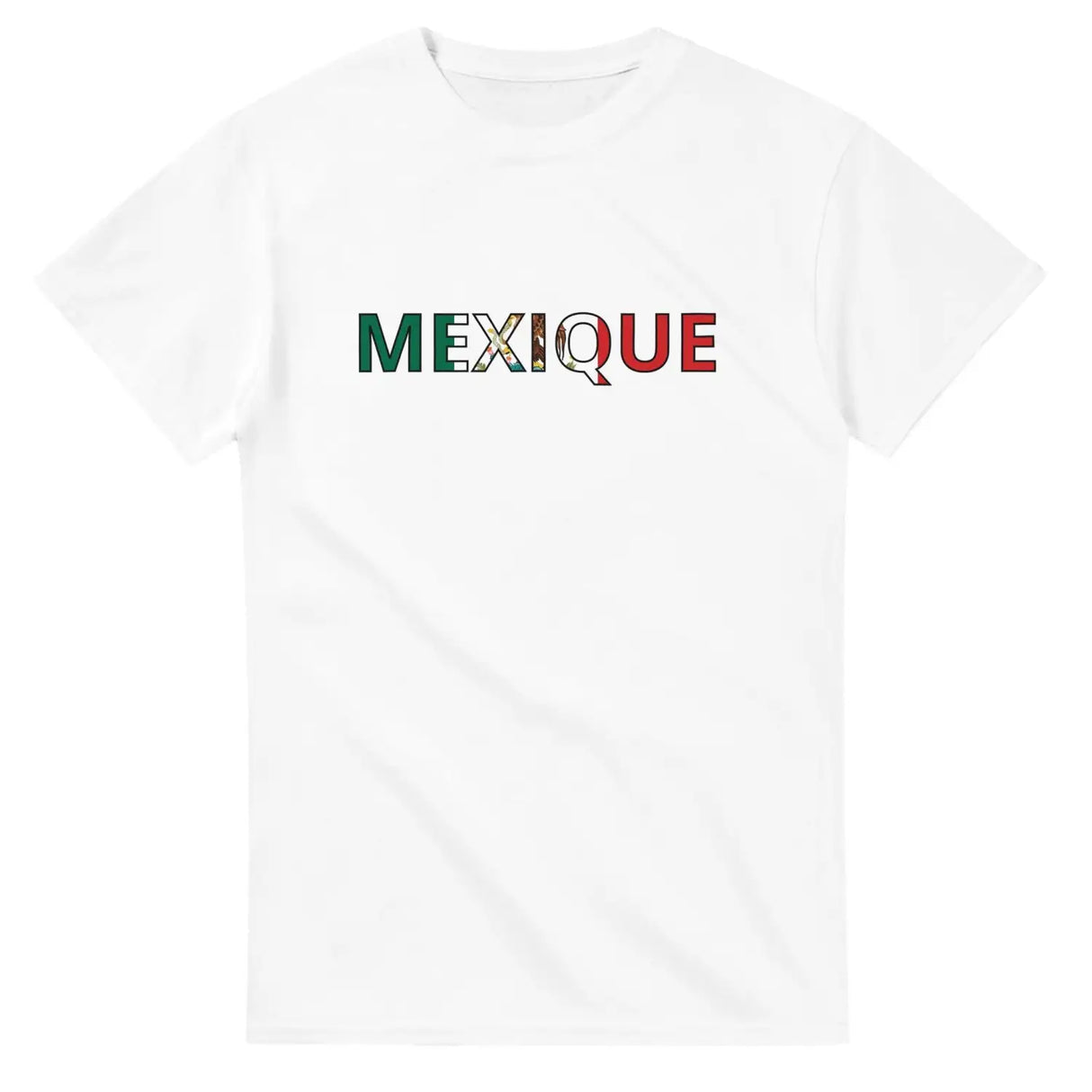 T-shirt drapeau mexique en écriture - pixelforma