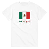 T-shirt drapeau mexique en texte - pixelforma