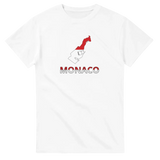 T-shirt drapeau monaco en carte - pixelforma