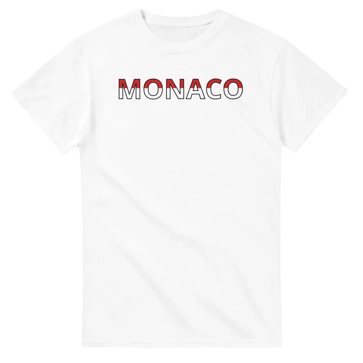 T-shirt drapeau monaco en écriture - pixelforma