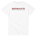 T-shirt drapeau monaco en écriture - pixelforma