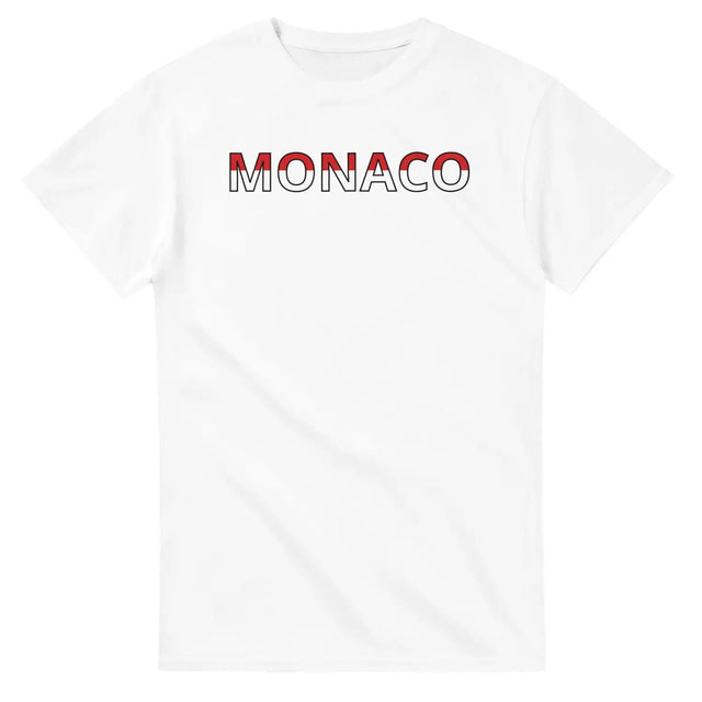 T-shirt drapeau monaco en écriture - pixelforma