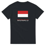 T-shirt drapeau monaco en texte - pixelforma