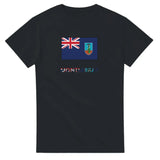 T-shirt drapeau montserrat en texte - pixelforma