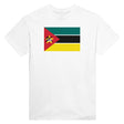 T-shirt drapeau mozambique coton mélangé brodé manches longues