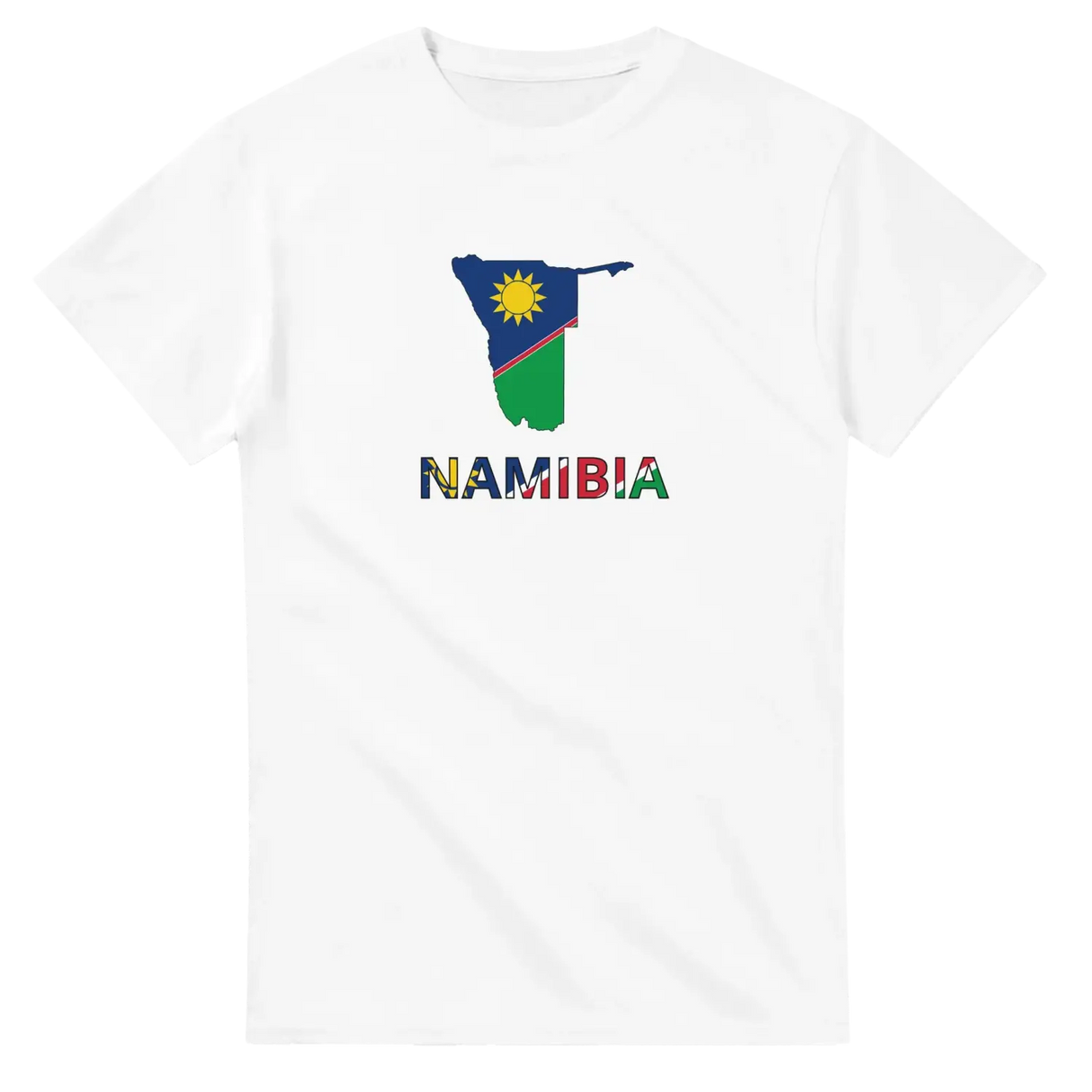 T-shirt drapeau namibie carte - pixelforma