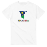 T-shirt drapeau namibie carte - pixelforma