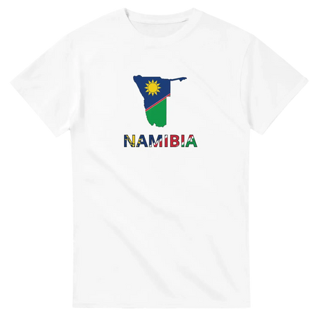 T-shirt drapeau namibie carte - pixelforma