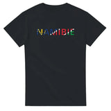 T-shirt drapeau namibie en écriture - pixelforma